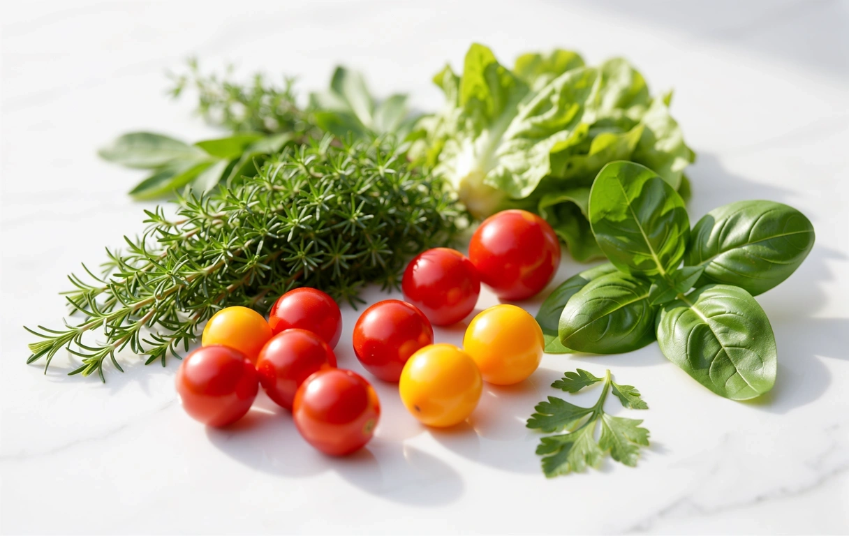 Frische gesunde Zutaten